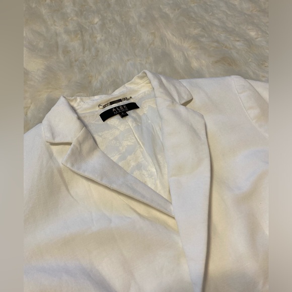 Alex Marie women’s blazer size 8 gold double button Miami Vice vibes linen blend - Picture 7 of 11